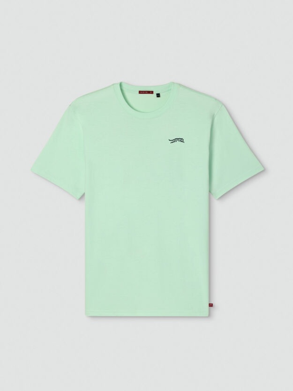 Men's Mint Crew Neck T-Shirt with Subtle Logo